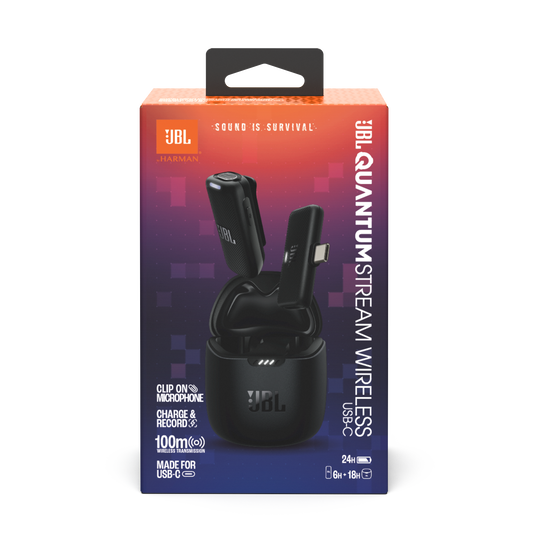 JBL Quantum Stream Wireless USB-C | Wearable wireless streaming microphone
